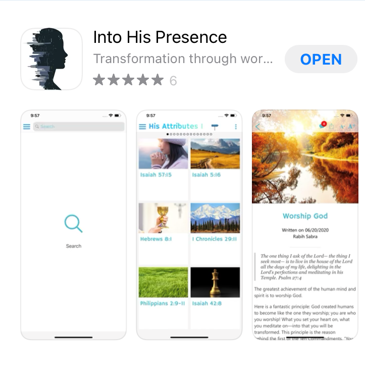 Into His Presence App